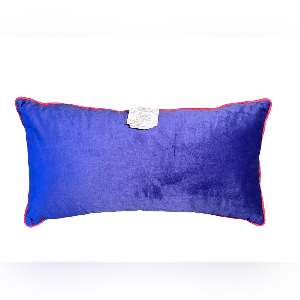 Jie Liang NWT Colorful Sushi Velour Embroidered Rectangular Accent Pillow - Picture 4 of 10